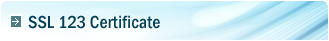 SSL123 Certificates